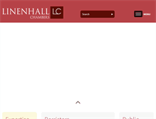 Tablet Screenshot of linenhallchambers.co.uk